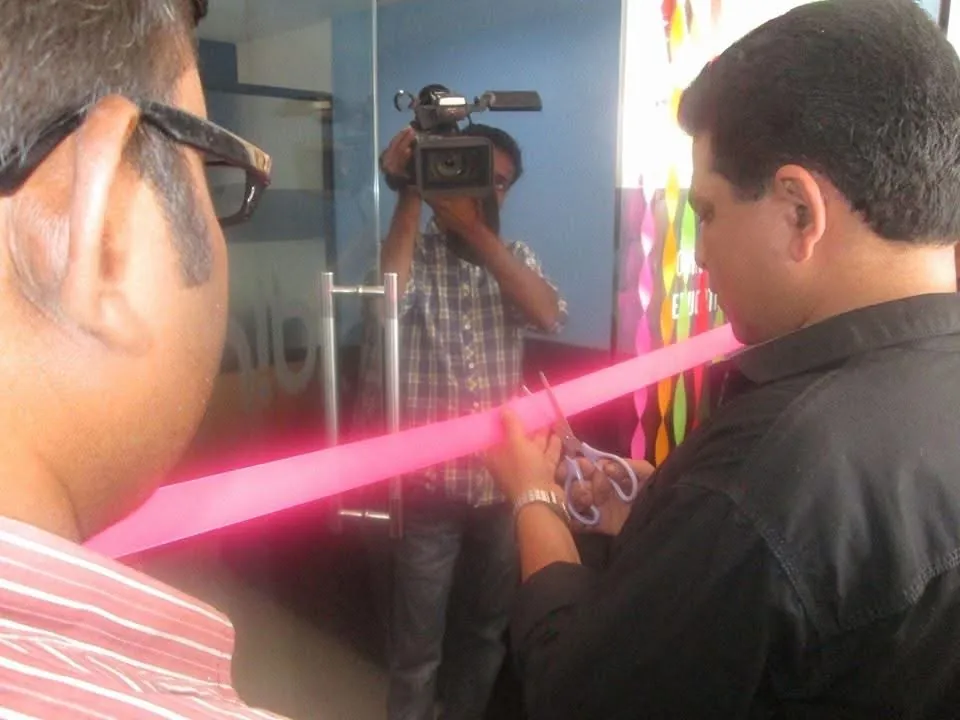 Ribbon cutting at the NIB Associates office