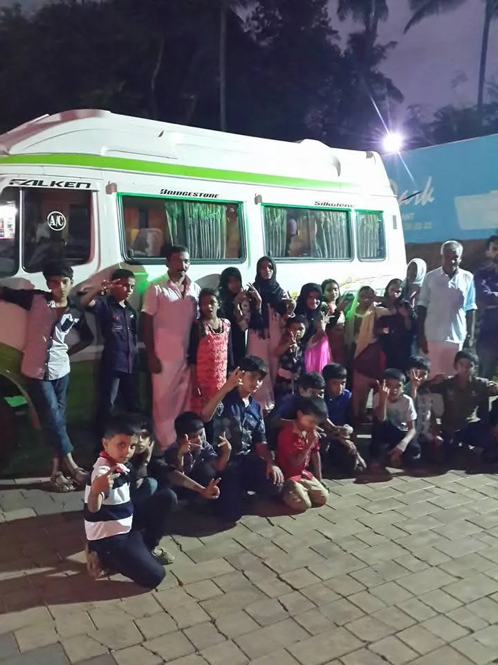 Family group with children on a trip with Anshaj