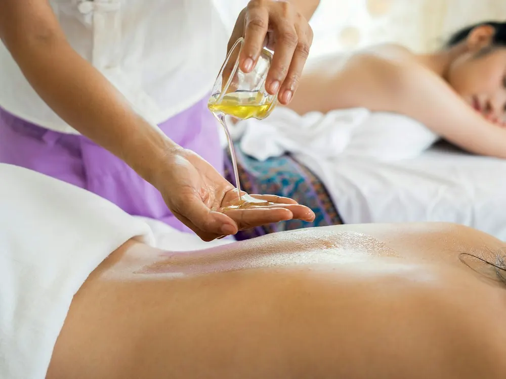 Traditional Ayurvedic oil massage